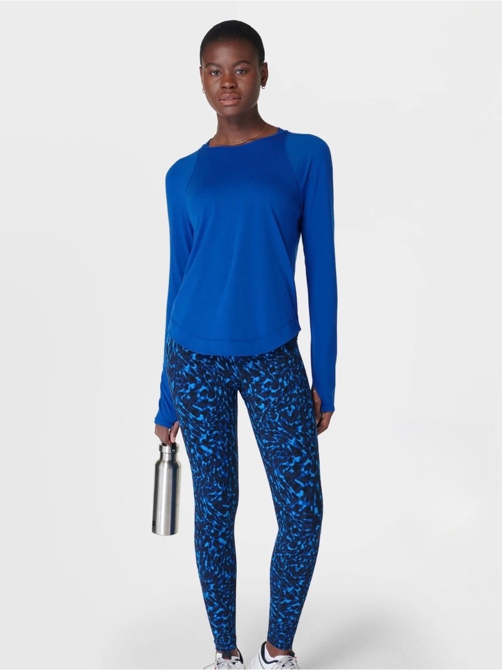Sweaty Betty Long Sleeve Top in Royal Blue